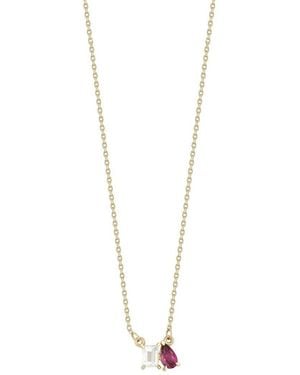 Ember Fine Jewelry 14k Gemstone Necklace - White