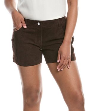 Michael Kors Collection Samantha Suede Short - Green