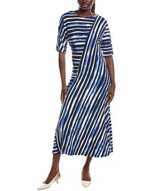 Joseph Ribkoff Printed Maxi Dress - Blue