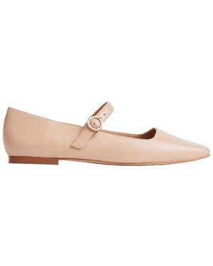 LK Bennett L.K.Bennett Willow Leather Flat - Natural
