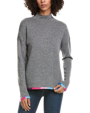 InCashmere Stand Neck Wool & Cashmere-Blend Jumper - Grey