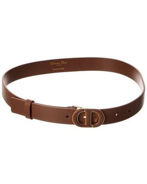 Dior 30 Montaigne Leather Belt - Brown