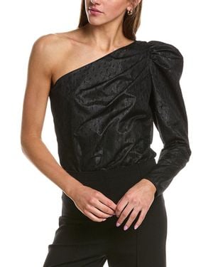 RED Valentino One-Shoulder Bodysuit - Black