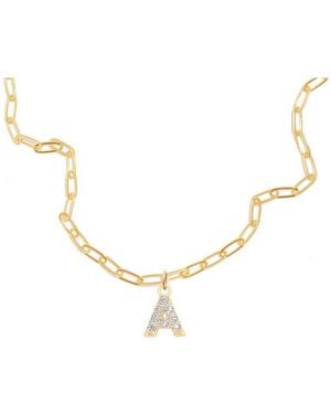 Frasier Sterling 14K Plated Cz Mixtape Zodiac Pendant Necklace - Metallic