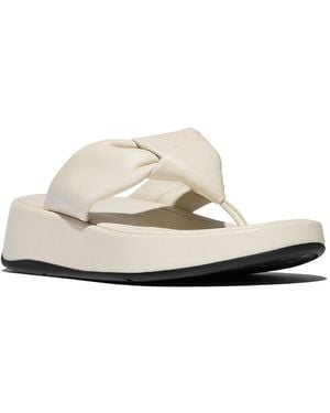 Fitflop F-Mode Leather Sandal - White