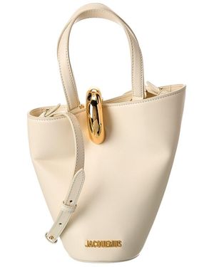 Jacquemus Le Petit Bambola Leather Bucket Bag - Natural