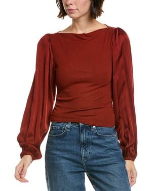 Bella Dahl Shirred Raglan Shirt