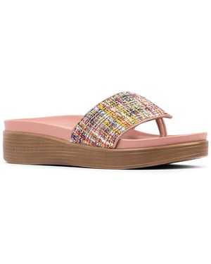 Donald J Pliner Fifisp Leather Footbed Sandal - Pink