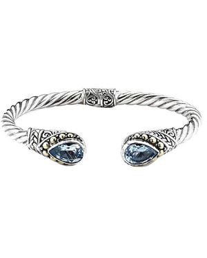 Samuel B. 18K 7.60 Ct. Tw. Topaz Bracelet - White