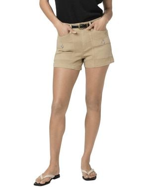 PAIGE Olivia Cargo Vintage Raffia Tan Short - Natural