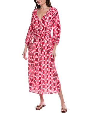 Tommy Bahama Ikat Stripe Midi Dress - Pink