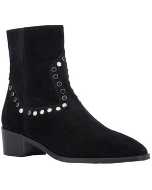 Aquatalia Ronalda Weatherproof Suede Boot - Black