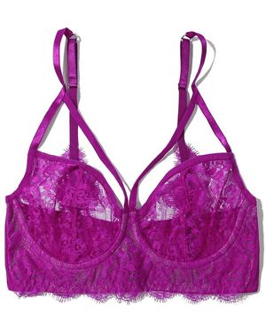 Hanky Panky Eyelash Underwire Bra - Purple