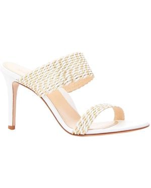 Marion Parke Foxy Leather Mule - White