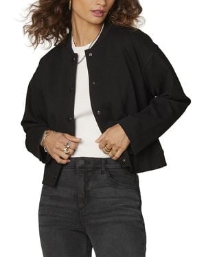 Wit & Wisdom Crop Bomber Jacket - Black