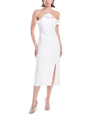 Rachel Roy Layla Rosette Midi Dress - White