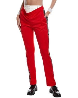 Burberry Wool-Trim Pant - Red