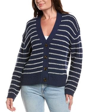 Michael Stars Dodi Striped Cardigan - Blue