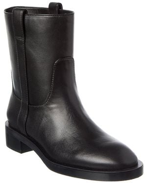 Stuart Weitzman Lenora Leather Bootie - Black