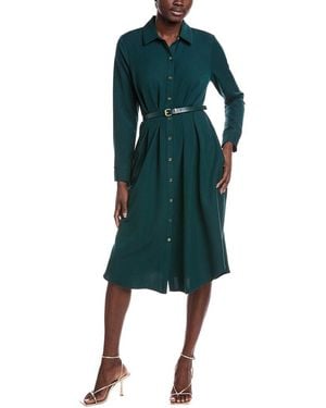 Nanette Lepore Belted Shirtdress - Green