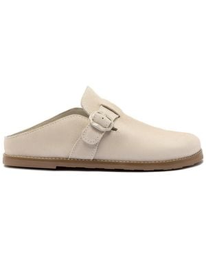 Larroude Milan Suede Clog - White