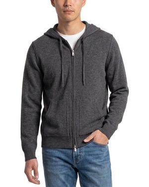 NAADAM Wool & Cashmere-Blend Full Zip Hoodie - Grey