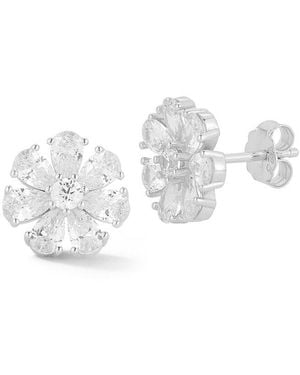 Glaze Jewelry Cz Earrings - White