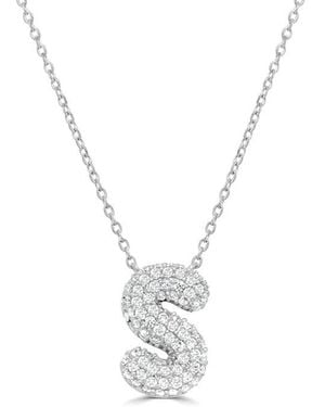 Sabrina Designs 14K 0.44 Ct. Tw. Diamond Initial Necklace - White