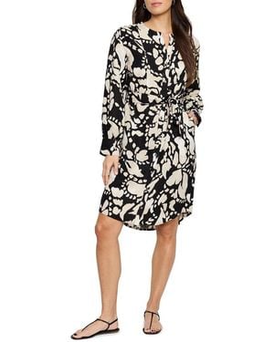 NIC+ZOE Nic+zoe Petite Evening Petal Blouse Dress - Black