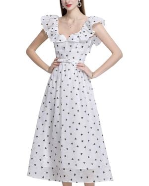 Vincent Midi Dress - White