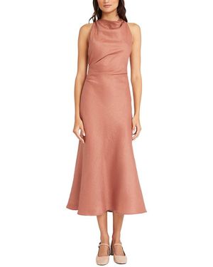 Luxely Midi A-Line Dress - Pink