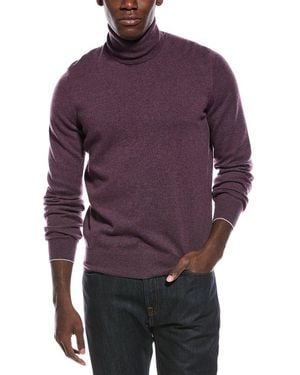 Brunello Cucinelli Cashmere Turtleneck Jumper - Purple