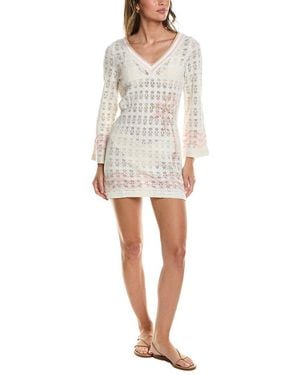 Surf Gypsy Cover-Up Mini Dress - White