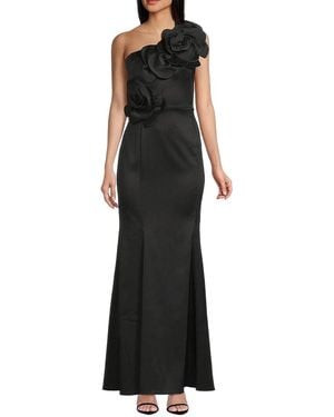 Shani One-Shoulder Maxi Dress - Black