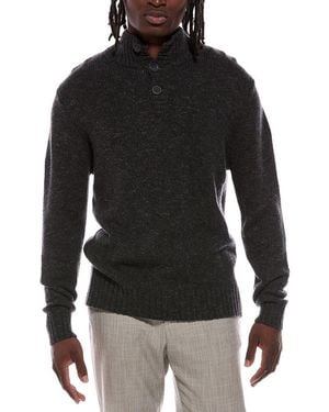 Autumn Cashmere Italian 100% Cashmere Mock Neck Jumper - Black