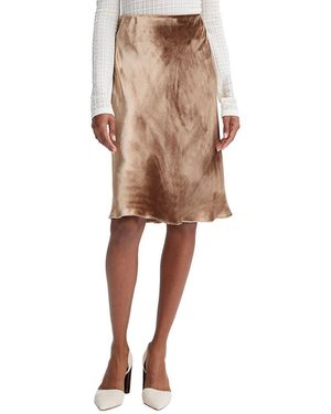 Vince Velvet Short Silk-blend Slip Skirt - Natural