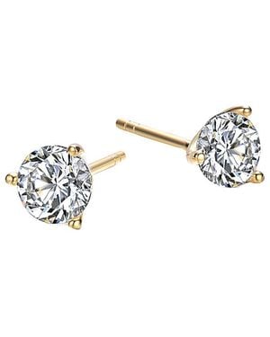 Rachel Glauber 14K Over Cz Studs - Metallic