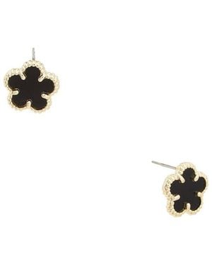 Juvell 18K Plated Clover Earring - White