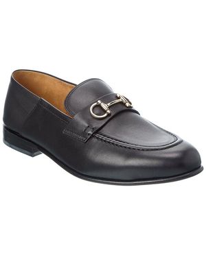 Ferragamo Ottone Leather Loafer - Black