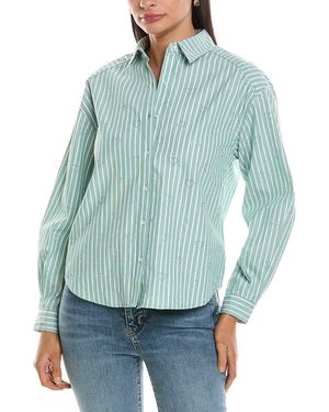 Nanette Lepore Rhinestone Shirt - Blue
