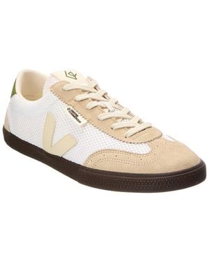 Veja Suede-Trim Sneaker - White