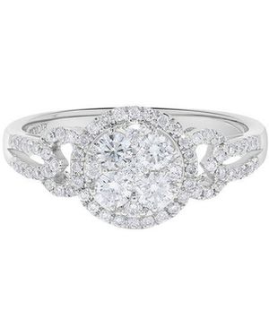 H.J. Namdar 14K 0.75 Ct. Tw. Diamond Cluster Ring - White