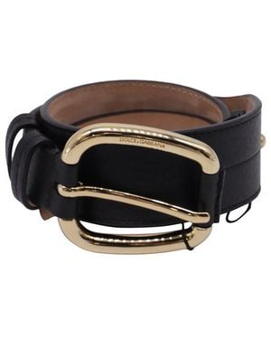 Dolce & Gabbana Buckle Belt - Black