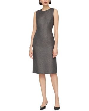 Lafayette 148 New York Harpson Wool-Blend Dress - Grey