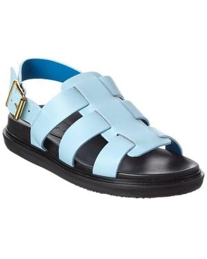 Marni Leather Sandal - Blue