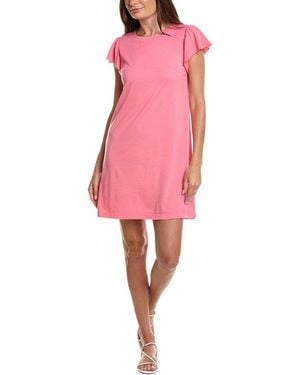 Michael Stars Dena Ruffle Sleeve T-Shirt Dress - Pink