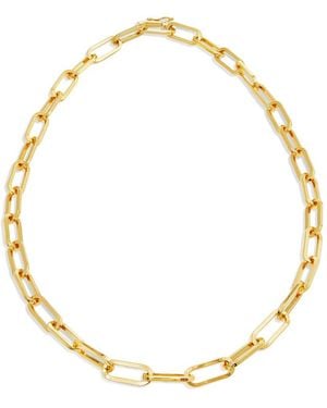 Savvy Cie 18k Plated Paperclip Necklace - Metallic