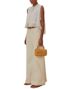 FARM Rio Crochet Pant - Natural