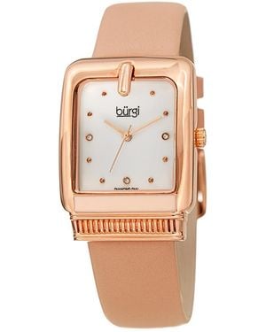 Burgi Burgi Leather Watch - Multicolor