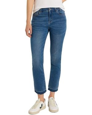 NIC+ZOE Released Hem Daytrip Straight Jean - Blue